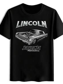 Vintage Modern T-Shirt 2026, Retro Style 1969 For Continental Mark III, Retro Graphic Design T-Shirt - Black Sports Car Design With Logo And EXIF Lettering, Lightweight Wrinkle Resistant Fabric, A Short Sleeve T-Shirt Suitable For Home, Daily Use, Parties And Travel - Perfect As A Gift For Friends Or Family. - 黑色 - 查看 1
