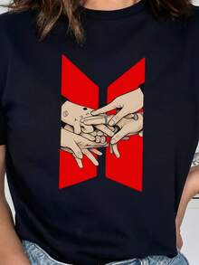 Women T-Shirts - Black - View 8