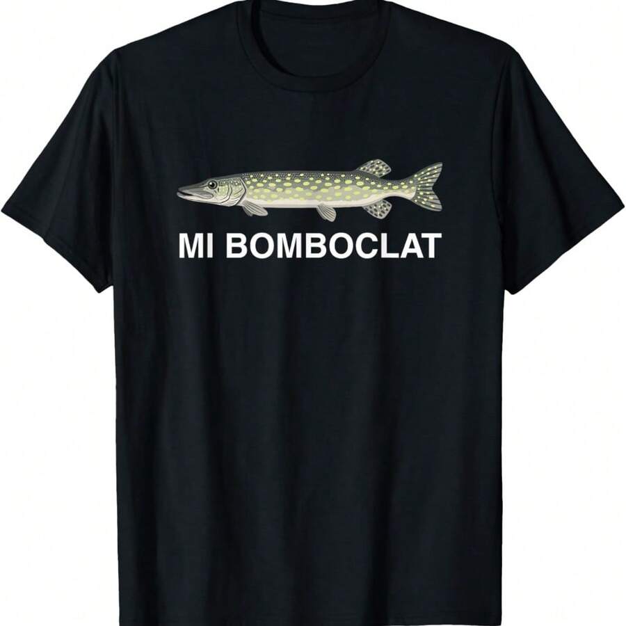 Mi Bomboclat Funny Gen Z Meme Raunchy Brainrot Humor Witty T-Shirt - Black - View 1