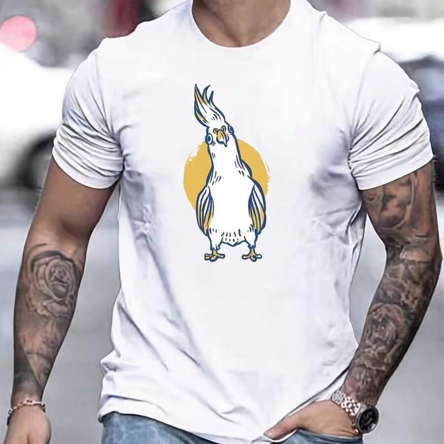 Camiseta impresa para hombres y mujeres - Blanco - Ver 1