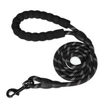 1pc Reflective Nylon Dog Leash, Suitable For Small/Medium/Large Dogs, Soft Padded Handle, Durable Outdoor Walking Training Pet Leash - Multicolor - View 10