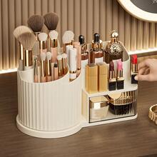 360° Rotating Bathroom Makeup Organizer, Makeup Bag & Cosmetic Box, Storage & Organization, Makeup Storage, Makeup Display Rack & Cosmetic Storage Box, Makeup Organizer And Desktop Pen Holder With 5 Compartment Plastic Makeup Shelves - Bathroom Makeup Box - View 6