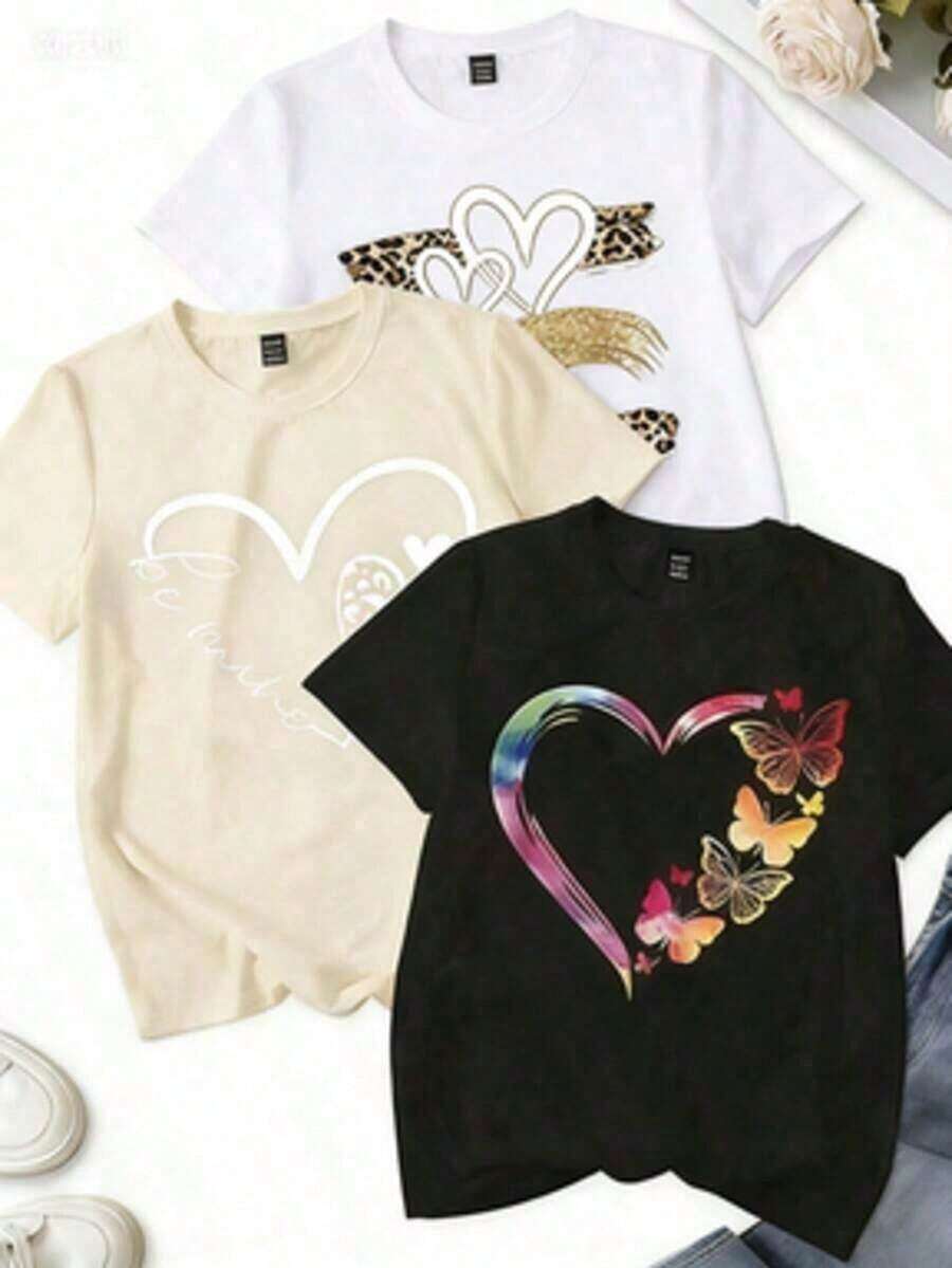 camisetas de manga corta para mujer estilo retro americano, Prenda individual, no un conjunto de 3 piezas, 1 piezas/set de camisetas de manga suitable for streetwear, Top oversized cuello redondo daily outings, camping, concerts, hip-hop, rock, and rap events estampados de nombres de ciudades, suaves al tacto cómodas y versátiles, elige 1 de 3 modelosAdecuado para la Semana Santa y la PascuaAdecuado para la Semana Santa y la Pascua - Negro - Ver 1