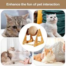 This Durable Sisal Cat Scratching Board, Cat Tree, Cat Scratching Ball, And Cat Scratching Post All Have Wear-Resistant And Scratch-Resistant Features. This Vertical Cat Scratching Post Has Rollers That Won't Fall Off Or Leave Debris. It Is An Ideal Choice For You And Your Cat To Spend Time Together. It Is The Perfect Gift For Your Cats, And Also Their Favorite Gift. - one-size - View 6