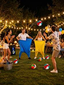 10/6/1pc Outdoor Campus Parent-Child Fun Interactive Game Pants - Multicolor - View 4