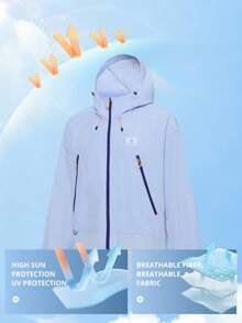 CAMEL CROWN Women's Lightweight Breathable Outdoor Sun Protection Jacket, Summer - Distant Mountain Blue - View 9