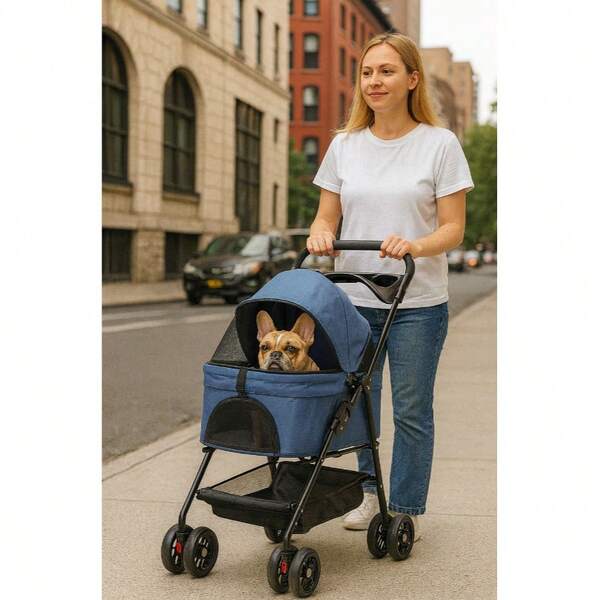 Huisdier kat en hond kinderwagen hond kat teddy baby kinderwagen uit kleine huisdier hond kinderwagen licht en opvouwbaar