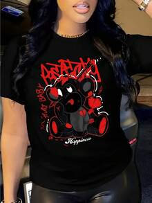 Women T-Shirts - Black - View 1
