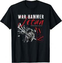 Unisex kortärmad T-shirt,  Final Season - "War Hammer Titan" T-shirt, , Mjuk bomull, Vardagskläder, bomulls-t-shirt, sommar, y2k-stil, , fars dag, 2000-talsstil, sommartoppar, Lättviktigt, Andningsbart tyg, Utomhusaktiviteter, Resor & Utflykter, Festivalstil, Mjuk & Lättviktig, Sommarsemester, Vardagskläder - Svart - Visa 6
