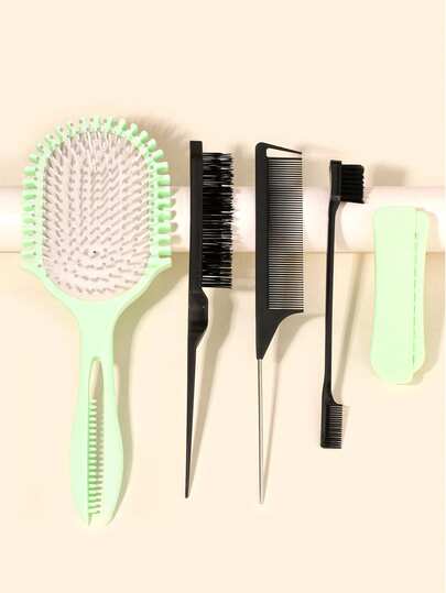 Bộ 5 kẹp tóc và lược tạo kiểu mới, có rãnh bên giúp định hình và tách lọn tóc xoăn rõ nét hơn, bộ 3 móc để tạo kiểu tóc hai bên, lược đuôi nhọn để nâng và đánh rối tóc, lược gấp gọn tiện dụng cho gia đình và du lịch, món quà cá nhân hoàn hảo cho mùa lễ hội.