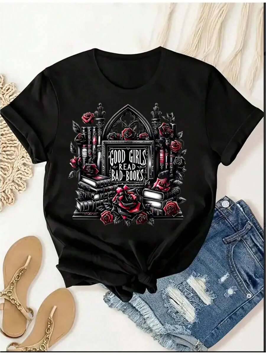 Women T-Shirts - Black - View 1