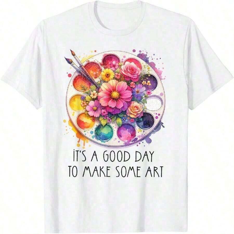 BLACKOO Women's Durable Graphic Tees, Cute Tees - 白色的 - 查看 1