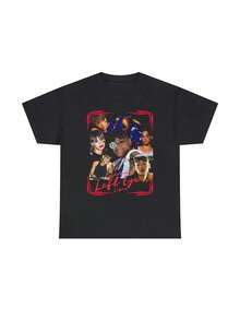 El ojo izquierdo de Lisa, camisa de Lopez, además playeras de hombre playeras oversize de mujer y2k camisa de mujer camisa blusa casual mujer blusa elegante mujer ofertas - Negro - Ver 1
