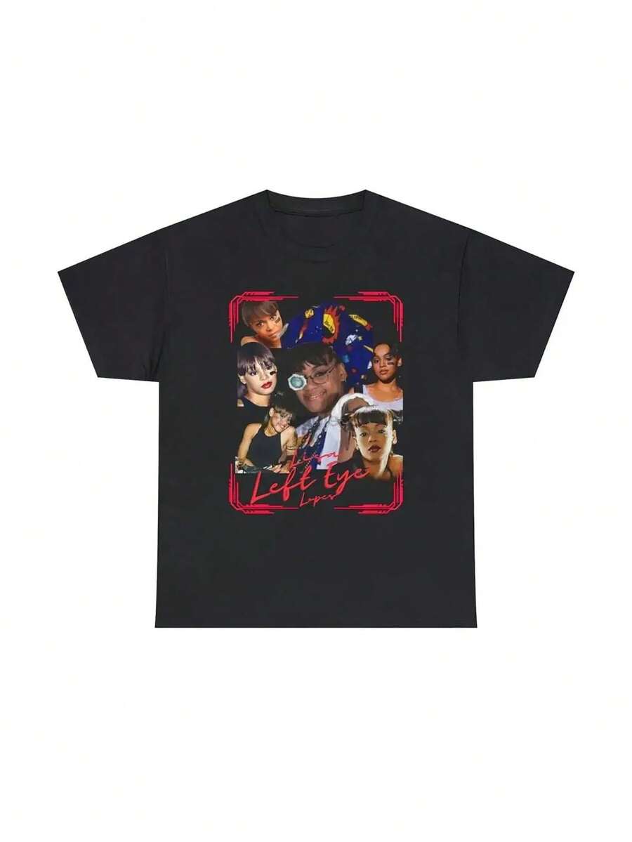 El ojo izquierdo de Lisa, camisa de Lopez, además playeras de hombre playeras oversize de mujer y2k camisa de mujer camisa blusa casual mujer blusa elegante mujer ofertas - Negro - Ver 1