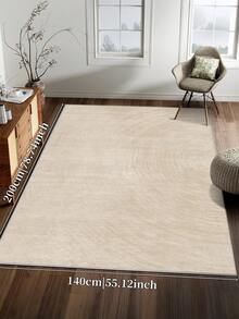 Alfombras de área de cachemira sintética para dormitorio, alfombras frescas para sala de estar, 1 pieza alfombra decorativa para el hogar, alfombra pasillera lavable, tapete decorativo para cocina, baño, comedor, esponjosa y sencilla, crea un ambiente único, de nicho y acogedor - Marrón Mocha - Ver 14