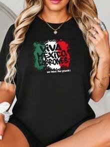 Viva México Cabrones Diseño gráfico de impresión con Bold Splatter Art, Verde Blanco Rojo, Tipografía Grunge, Tema Patriótico para Decoración o Regalos.jpgRegalos personalizados: Camisetas para mujer con estilos modernos, hippies, casuales y minimalistas. Ropa masculina personalizada única, armarios cápsula, ropa básica/urbana para hombre. Regalos ideales para novios, familiares y amigos, adecuados para cumpleaños, vacaciones, colegio/competiciones, deportes/escalada, etc., también adecuados para la moda de otoño y actividades urbanas. Verano negro. - Negro - Ver 2