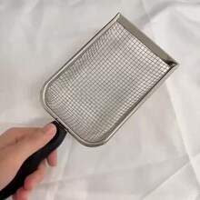 Durable Stainless Steel Cat Litter Scoop, Easy To Clean, Suitable For Fine Granule Litter, Large/Small Mesh Design (Handle Color Is Random) - Multicolor - View 9