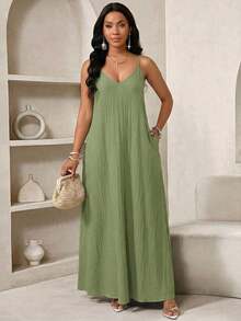 Lady Vestido largo con estampado de leopardo para mujer, estilo bohemio, sin espalda, holgado, vestido maxi suelto sin tirantes para cumpleaños, eventos, vacaciones, vestidos casuales, vestidos boho/bohemia/boho, top halter, ropa africana para mujer - Verde - Ver 7