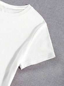 PLAYERA OVERSIZE DE DAMA CON DISEÑO DE PERRITO MANO CASUAL IDEAL PARA GYM O VERANOPure-Cotton - Blanco - Ver 5