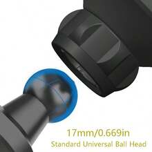 17mm 磁吸球頭替換件，適用於汽車手機支架、Magsafe 車用配件磁吸底座，可安裝於儀表板、桌面、汽車底座，強磁吸附 - 磁吸頭 - 查看 6