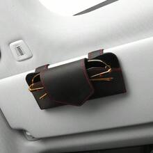 1个汽车遮阳板安装式皮质眼镜架 - A - 查看 1