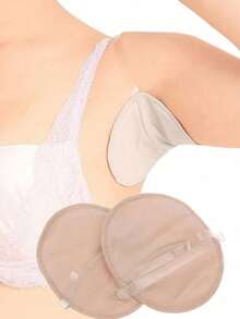 Washable Black/Nude Sweat-Proof Underarm Pads, Absorbent And Breathable, Suitable For Formal Occasions - Multicolor - View 1
