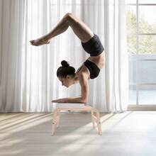 WUPYI Yoga Inversion Headstand Bench Wall Exercise Auxiliary Support Stable Structure Sponge Cushion Shoulder Neck Protection Handmade Craft Body Shaping Training Yoga Headstand Bench - White - View 2