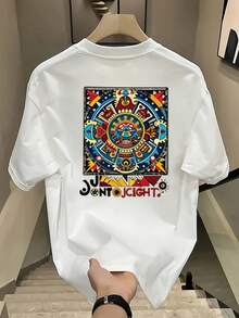 New Women's Short Sleeve T-Shirt, 180g, 100% Cotton - Versatile Casual Summer Print T-Shirt For Men - Summer Print T-Shirt For Couples - Unisex - Holiday Gift - 白色 - 查看 11