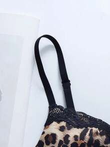 Front Closure Wireless Bra For Small Bust, Lift & Enhance Cleavage, Anti-Sagging, Suitable For Flat Chest - Black - View 5