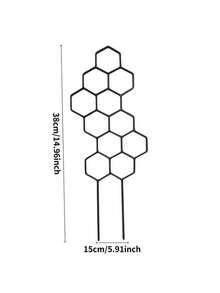 2件組 14.96x5.91 英吋蜂巢形植物攀爬架，防鏽塑料支撐架，適用於盆栽藤蔓與花卉，省空間室內/室外園藝支撐 - 蜂巢支架 - 查看 8