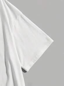 Camiseta unisex% algodón, modelo 2026, lavable aáquina, cómoda para todas las estaciones, adecuada para deportes al aire libre, fiestas en la playa y uso diario, con un diseño novedoso y estilo moderno, ¡tu mejor elección! - Blanco - Ver 4