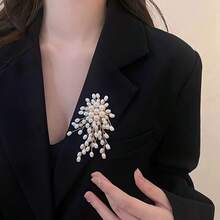 Pearl Firework Brooch, Elegant Luxury Lapel Pin Decoration For Suit, Sweater, Coat - Pearl Firework Brooch - View 4