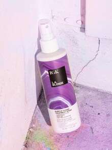IGK LA Blonde Purple Toning Treatment Spray 7 Oz – Leave-In Brass Neutralizing Hair Spray For Blonde & Highlighted Hair, Heat Protectant Up To 450°F, Hydrating & Shine Boost - Spray - View 2