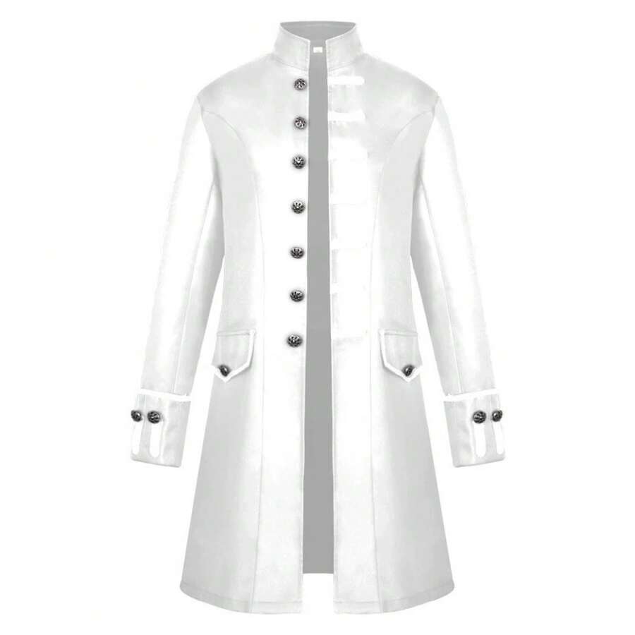Men Cosplay Clothing - 男裝淨面-白色 - 查看 1
