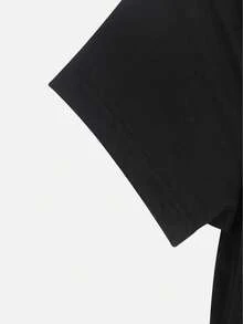Si mi boca no lo dice, mi cara definitivamente lo dirá. Camiseta para Mujer Casual de Manga Corta 100% Algodón Pesado, Cuello Redondo Cómodo, Camisetas Suaves y Adorables. - Negro - Ver 4