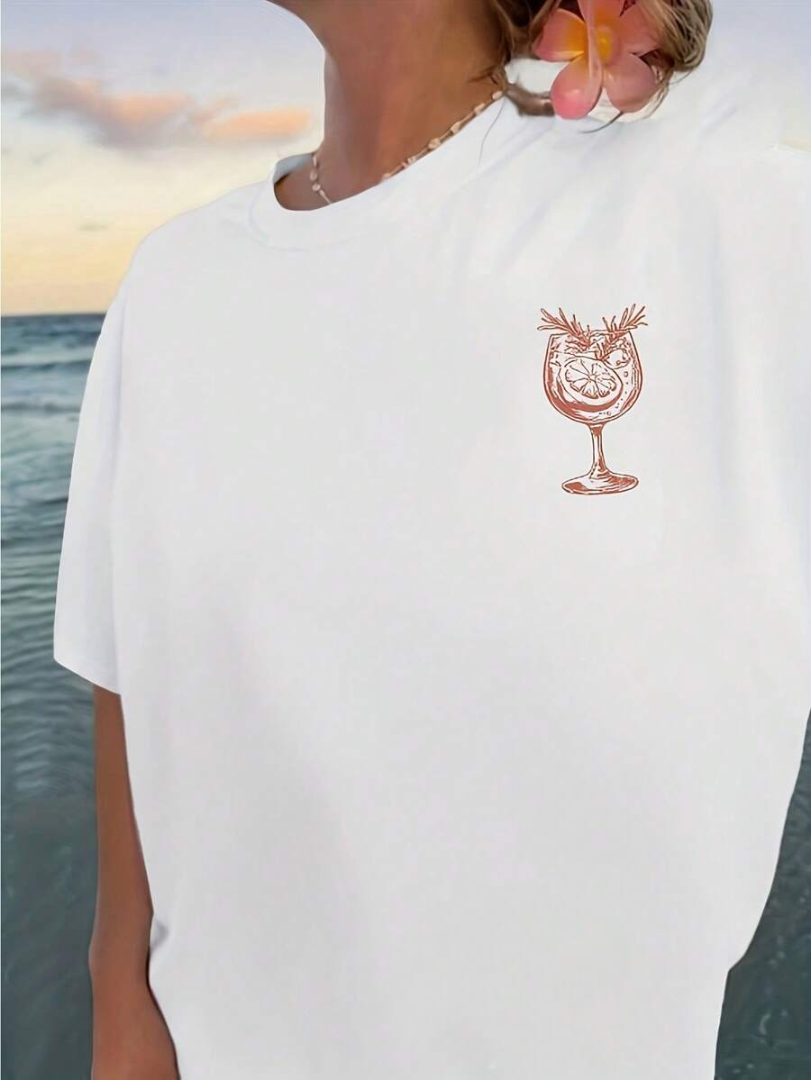 Women T-Shirts - 白色 - 查看 1