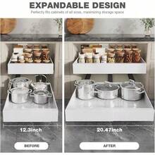 Pull Out Cabinet Organizer, Keep Your Pots And Pans Easy To Reach And Organized, Perfect For Small Apartment Kitchen Living - 查看 6