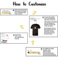 Camisetas Personalizadas para Hombre, Diseña tu Propio Diseño Frontal y Trasero, Tallas Grandes hasta 6XL - Negro - Ver 4