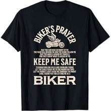 Short-Sleeved T-Shirt For Couples Motorcyclists: "Those Who Ride Together Will Stay Together..." 100% Cotton - Black 7 - View 6