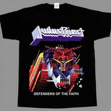 JUDAS PRIEST DEFENDERS OF THE FAITH BRITISH STEEL TURBO T-SHIRT 345XL - Black - View 1