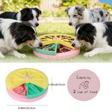 Fun Slow Feeder Bowl For Dogs, Small To Medium Breeds Puzzle Slow Feeding Bowl With Rotating Design Interactive Dog Bowl For Playful Mealtime Dismantle For Easy Cleaning Dog Accessories, Pet Supplies Dog Stuff - Xanh lá nhạt - Xem 5