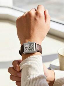 Men Fossil ME3272 Automatic Watch, Mechanical Movement With Visible Gears, Roman Numeral Markers, Transparent Case Back, Fashion Office Wristwatch - Silver - View 3