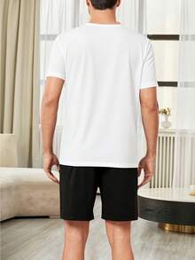 Disney Lovers Pure Cotton T-Shirt-Car Lightning McQueen Print Series, Unisex Summer Casual Wear, Very Suitable For Outdoor Activities, Travel And Vacation, Is An Ideal Choice For Dating And Expressing Love. - 男士T卹 - 查看 2