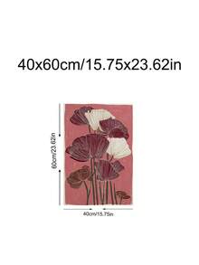 1pc Burgundy Poppy Art Print, Lotus Ukiyo-E Botanical Poster, Blue Floral Wall Art, Festival Gift,Suitable For Bedroom,Living Room,Kitchen,Wall Arts,Wall Decor,Home Decor,Room Decor, Canvas Wall Art, Posters, Wall Art With Frame, Optional Frame ﻿ ﻿ - 1PCS - View 14