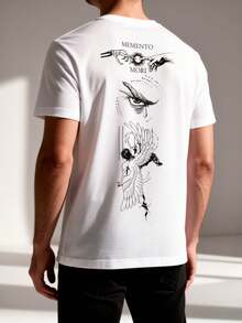 Fashionable Men's T-Shirt - White - View 2