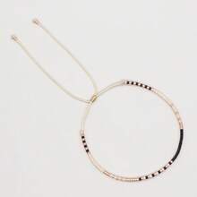 1pc Colorful Beaded Adjustable Bracelet For Women, Fashionable Daily Wear, Suitable As New Year Gift - Multicolor - View 6