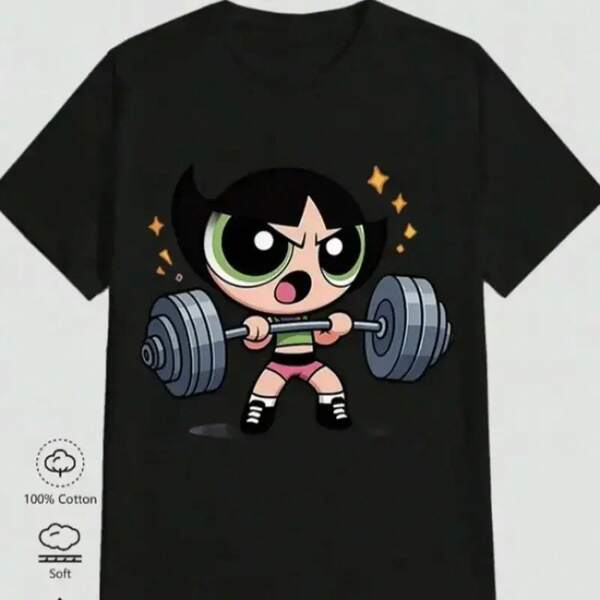 Camiseta de Hombre Nueva Colección Verano 2026 Casual, Unisex, Manga Corta barata tu ropa Playera dama deportiva oversize chicas superdorosas gym bombom, bellota, burbuja girl power larga blusas de mujer blusas bonitas para mujeres deportes imprescindible parael verano. Tela cómoda, corte holgado, suave y transpirable
