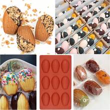 Molde de silicona para tartas Madeline de 9 cavidades, molde de silicona con forma de concha para chocolate, hornear chocolate, galletas, postres, dulces - Multicolor - Ver 6