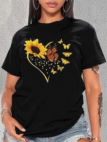 Women T-Shirts - Black - View 1