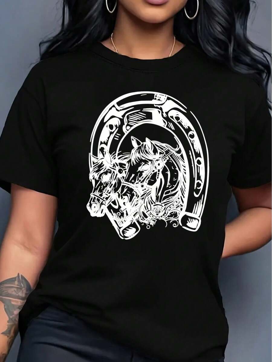 Women T-Shirts - Black - View 1